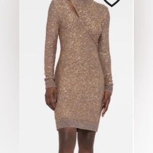 Stella McCartney Gold Long Sleeve Dress